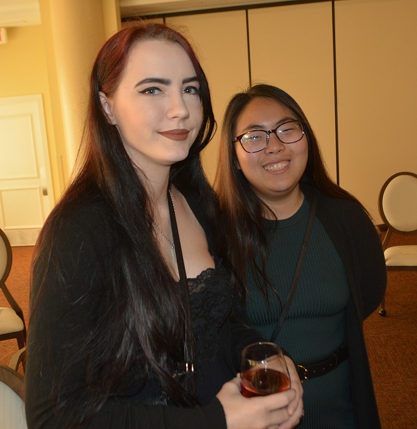 Orlando's Hailey Giusti and Sarasota's Jody Kim are college students who looked forward to see opera in such an intimate setting.