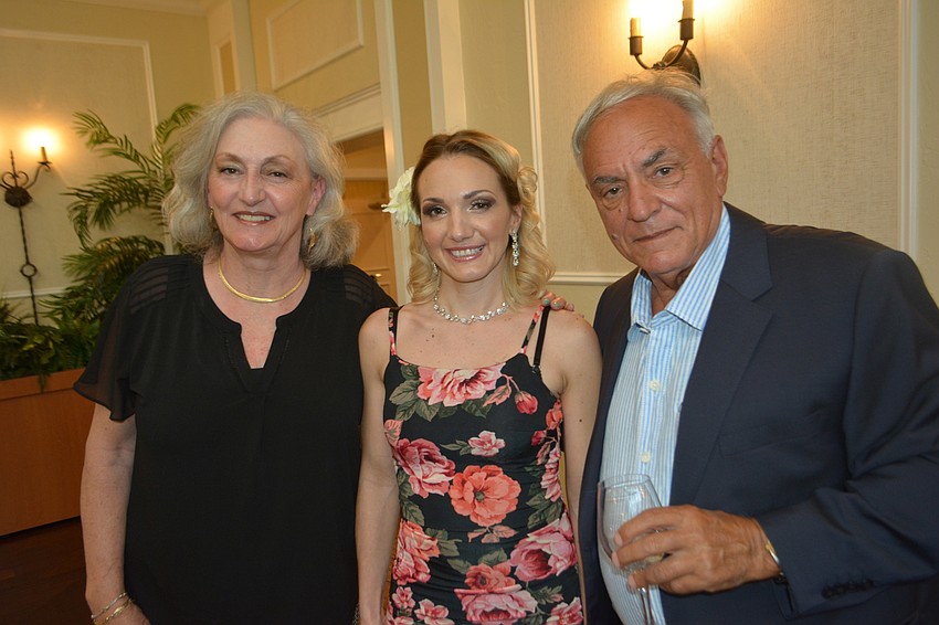 Sarasota's Veronica Serino and Giuseppe Baccan came to support Melinda Balla, center, who was set to perform.