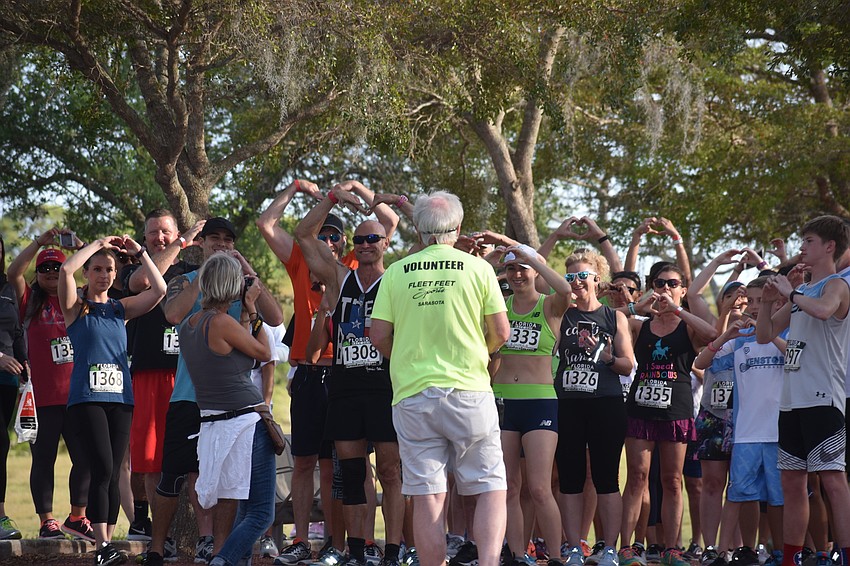 There were around 150 people in the race.