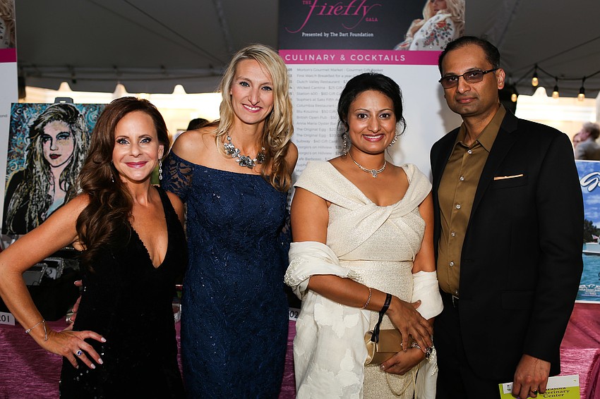 Nicole Behar, Heather Williams and Priya and Naveen Acharya