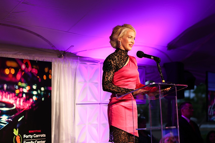 Chairwoman Ariane Dart also took the stage before dinner.