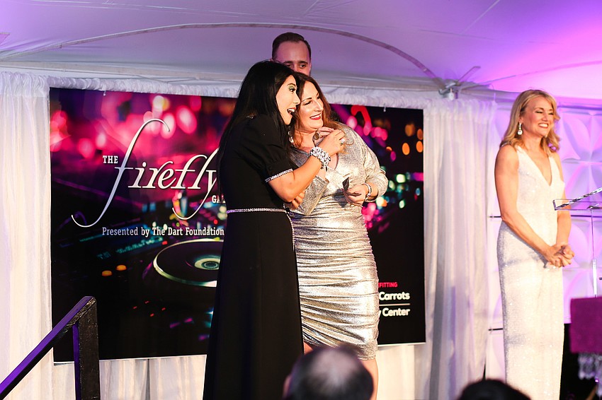 Jaclyn Brunckhorst won the earrings from Saks Fifth Avenue Sarasota.