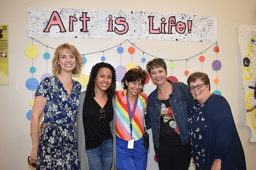 Committee members Roxanne Jorgensen, Xiomara Dearing, Savannah Holds, Janine Gevas and Kelly Carney