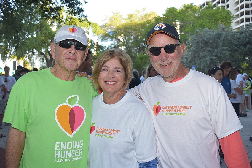 Co-chair Tom Bernstein, Linda Siegel and Steve Siegel
