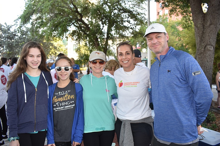 Caroline Russell, Ava Griner, Kirsten Russell, Co-chair Terri Vitale and William Russell