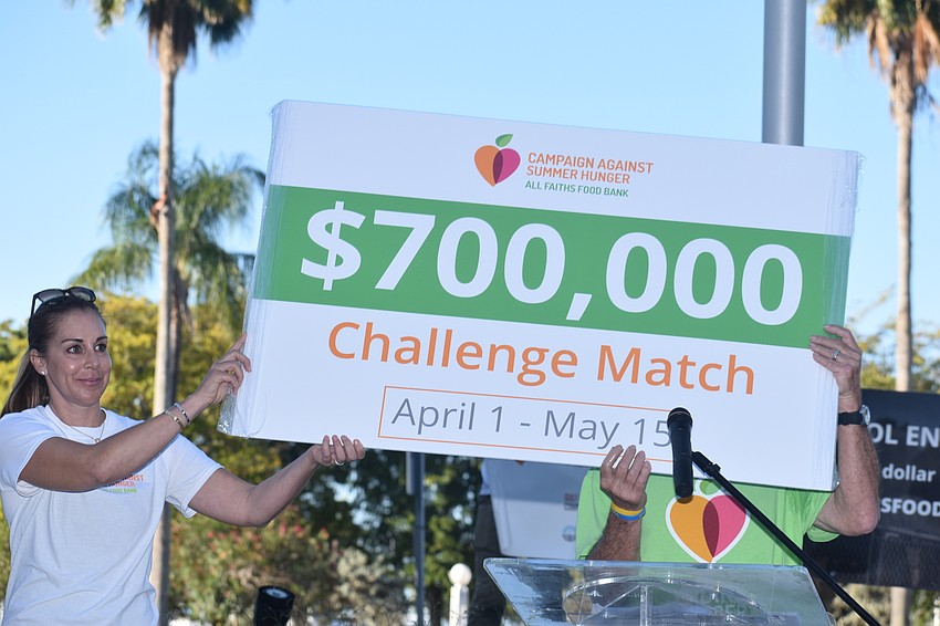 Before the walk, the campaign raised $700,000.