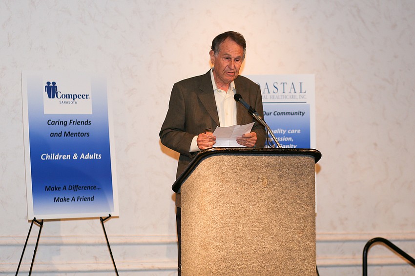 Brian Wides was honored with his wife, Joan.