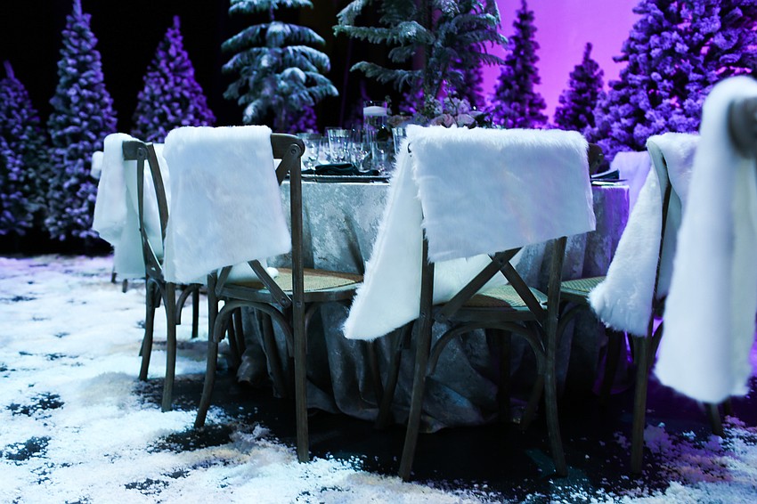 Furs covered the chairs.