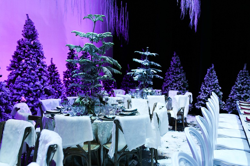 Music from the movie played as guests walked into Narnia.