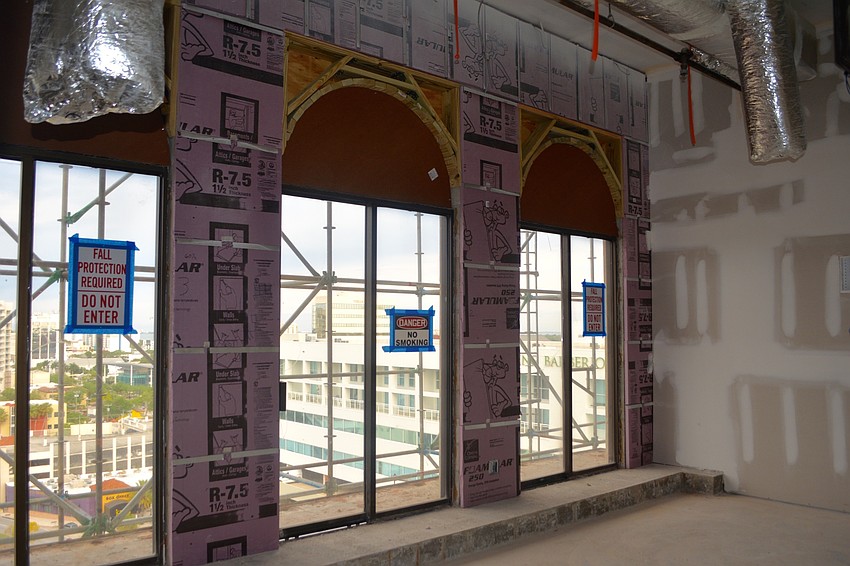 One of the soon-to-be conference rooms on the tenth floor.