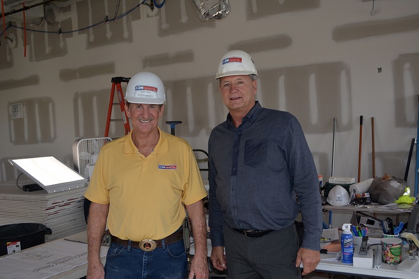Superintendent Gene Cook (left) and Project Manager Darryl Blair (right).