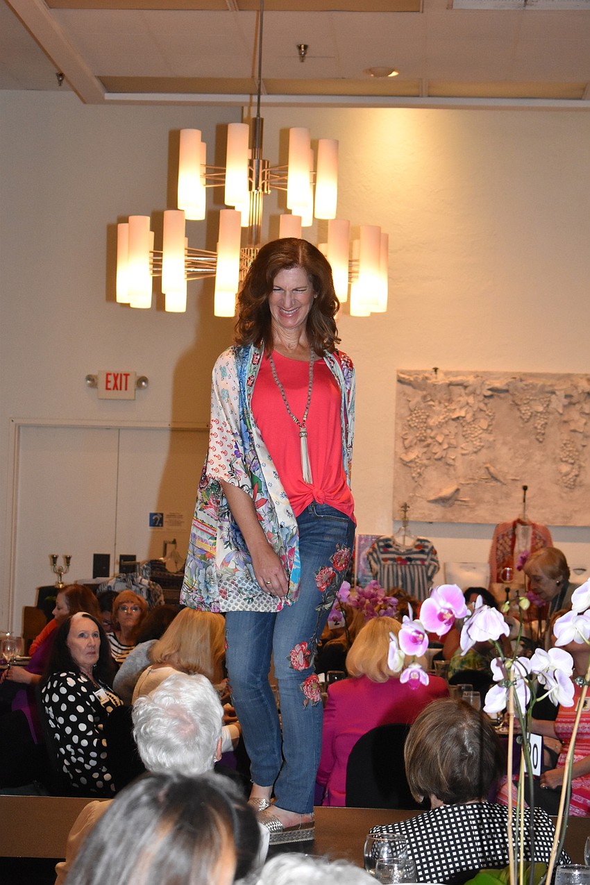 Joyce Weiss modeled an outfit from Foxy Lady.