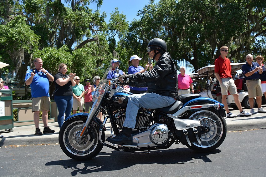 More than 30 motorcyclists rode in to Rosedale as part of the opening ceremonies.