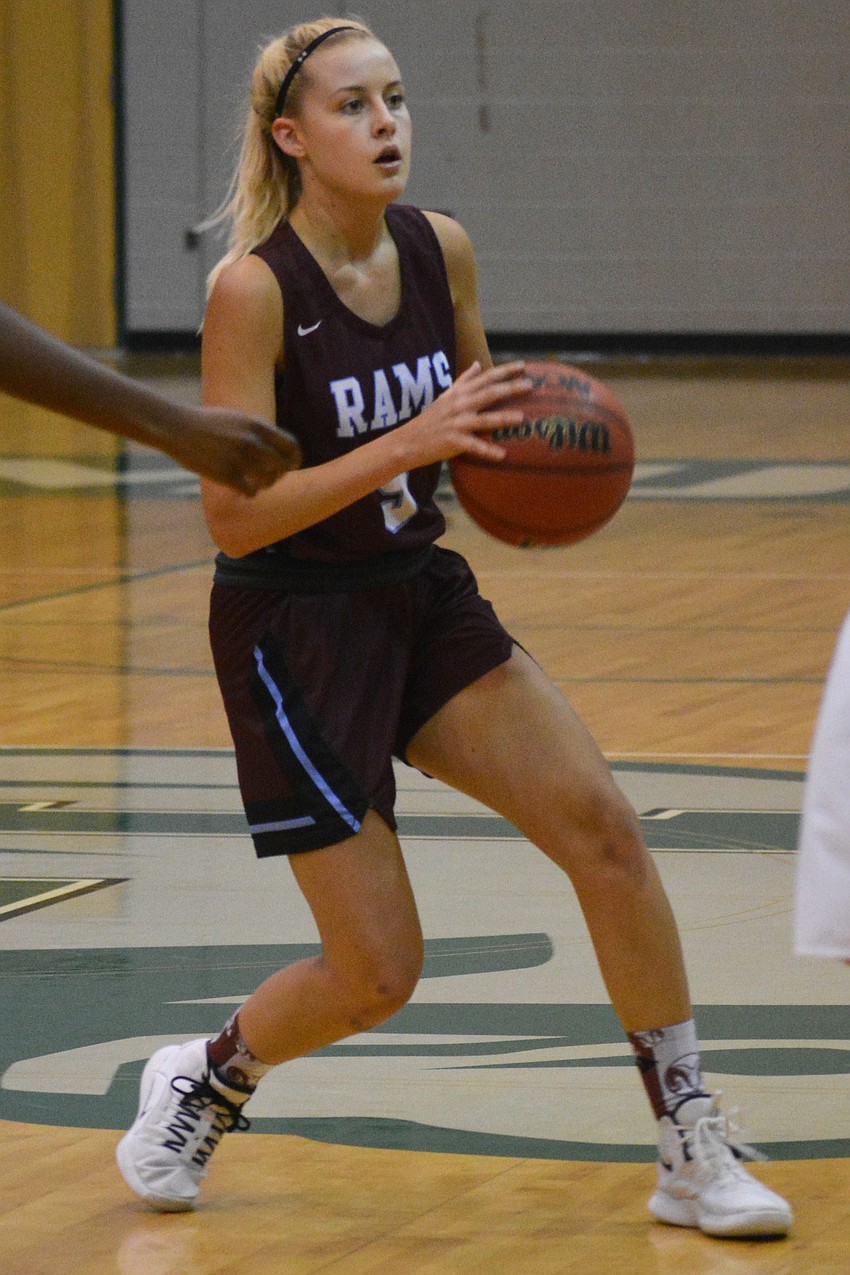 Riverview's Morgan Windsor distributes the ball to a teammate.