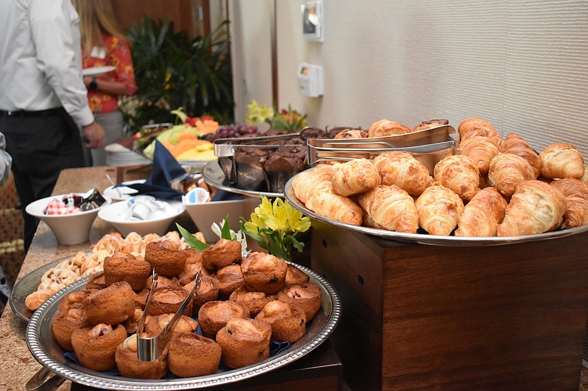 Breakfast was served to event-goers.