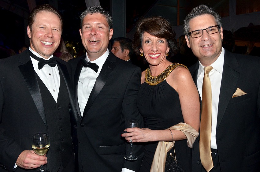 Chris Pinckney and Grant Castilow with Michelle and Ed Kapreilian