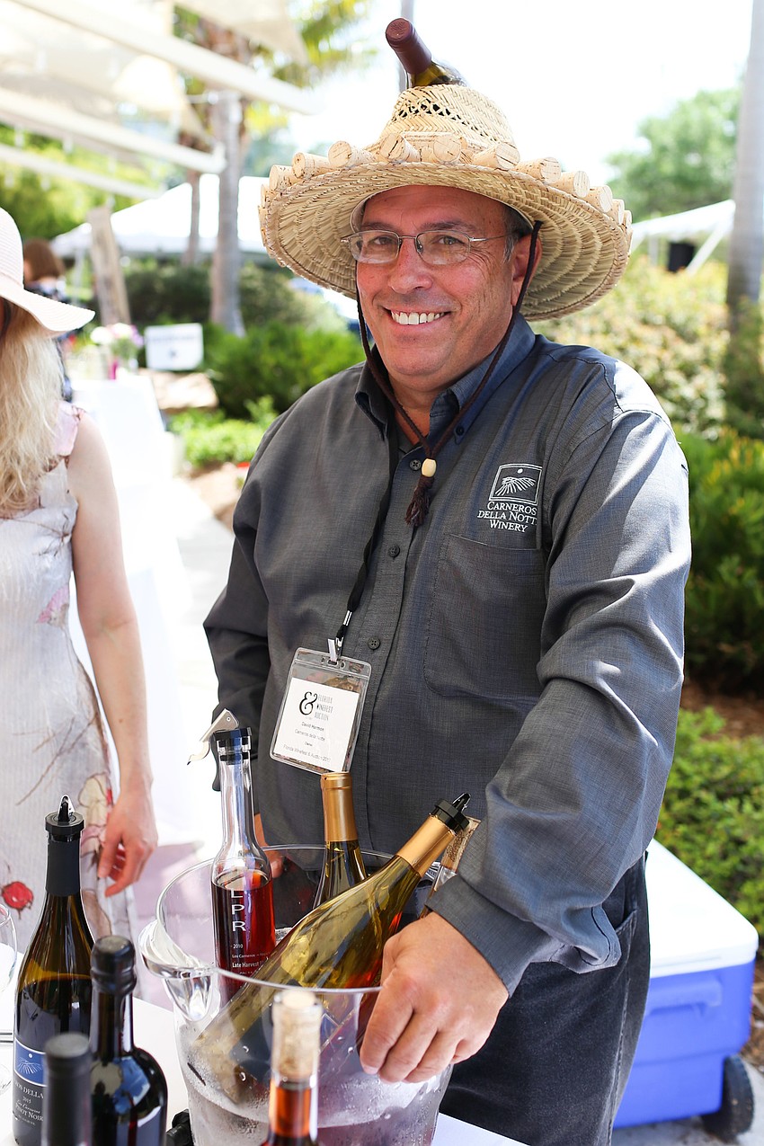 Dave Harmon won most creative hat.