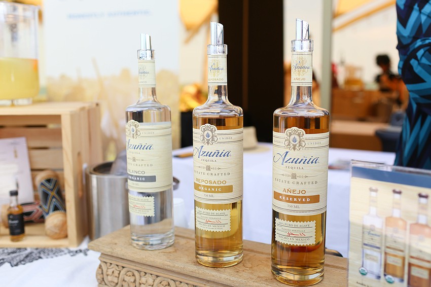 Skinny margaritas were served during cocktail hour in addition to wine.