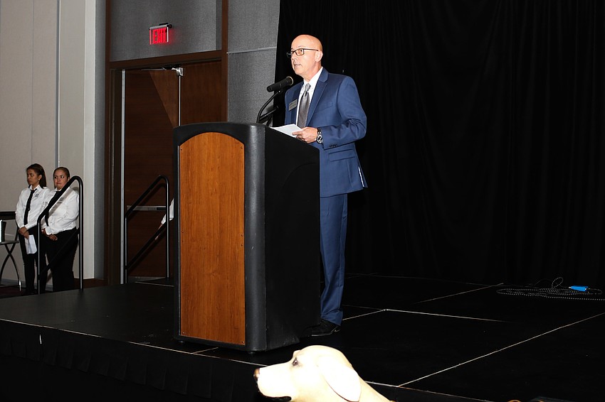 CEO Titus Herman gives the welcoming speech.