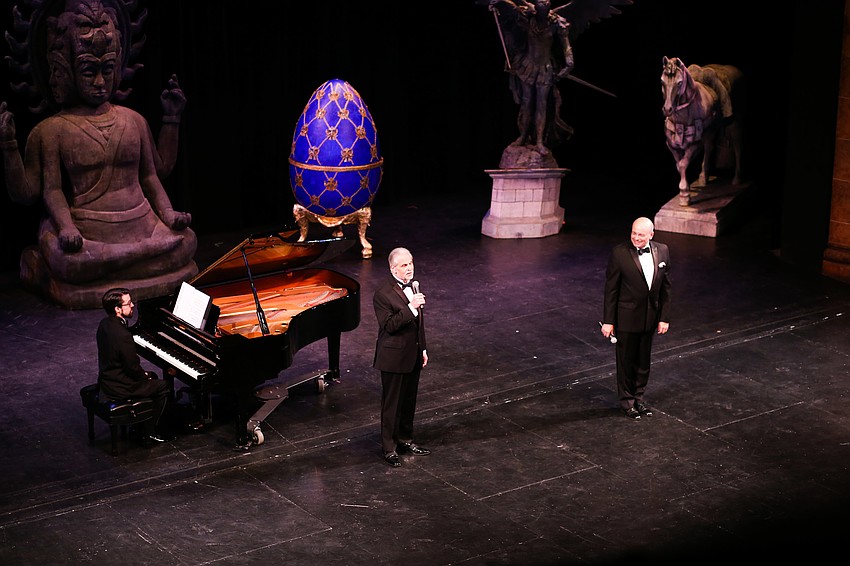 Artistic Director Victor DeRenzi and Executive Director Richard Russell welcome guests to the stage.