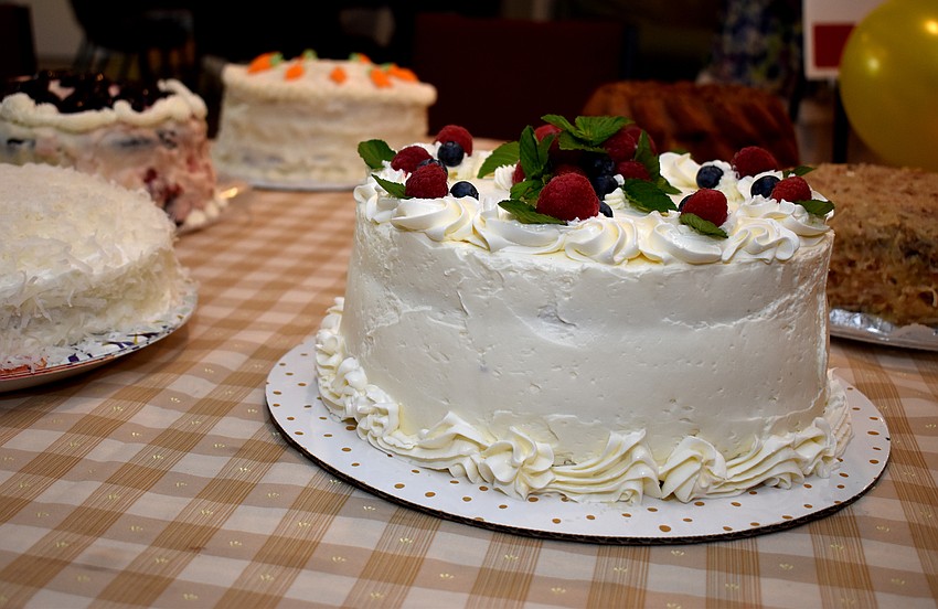 Chapel members made cakes for a game like Musical Chairs.