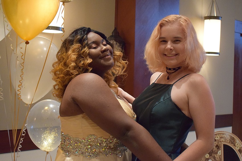 Juniors Mariette Tomlinson and Sasha Krill were ready to dance.