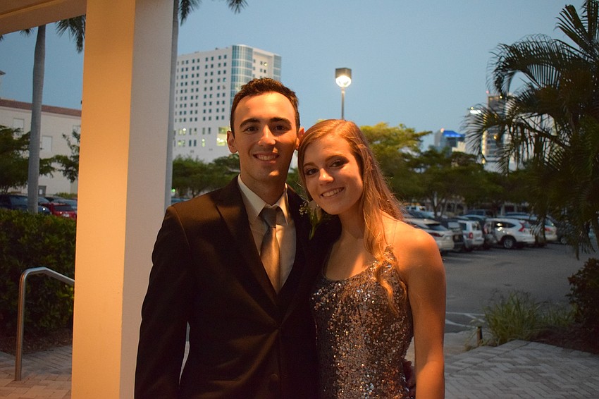 Senior Brandon Plimley and junior Ellie Wietecha may have arrived an hour past the start time, but the party was only just getting started.