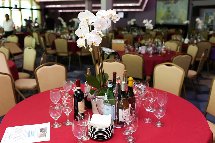 Inside, guests tasted more wine during the auction portion of the day.