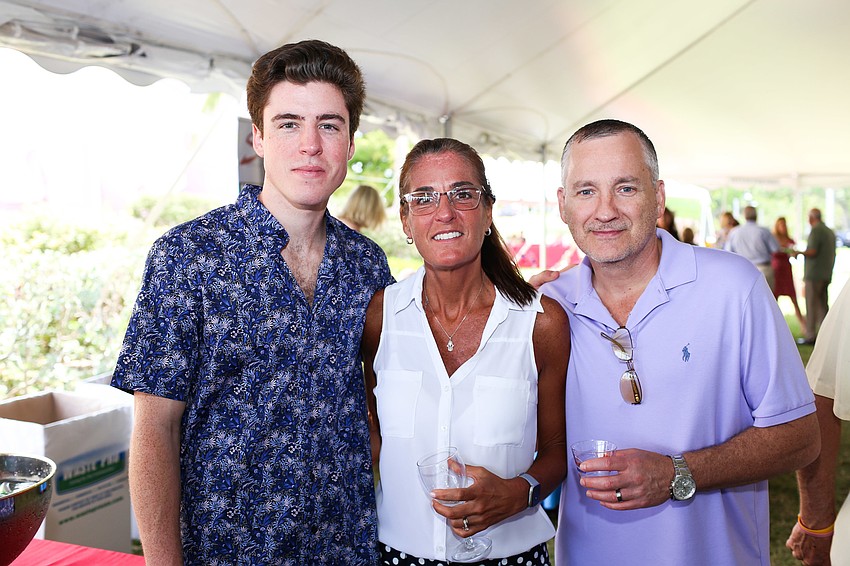 Sam Woolf with Mary and Terry Lamar