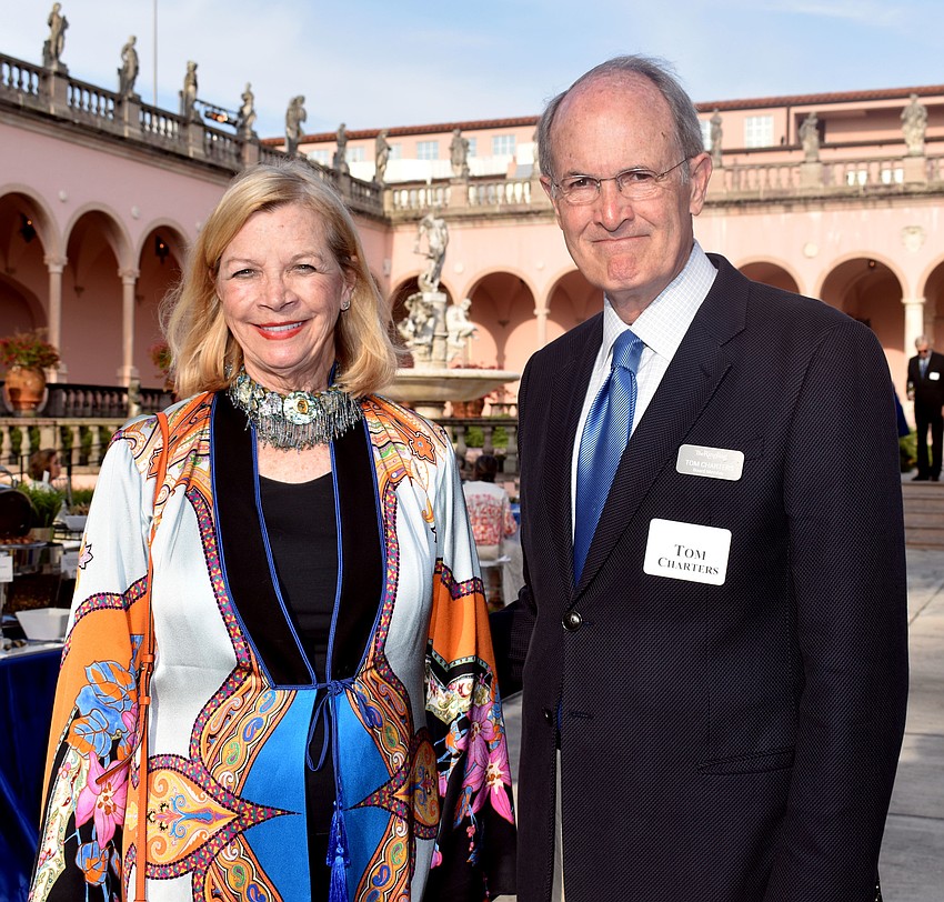 Ann Charters, president of Asolo Repertory Theatre board and Tom Charters, board member