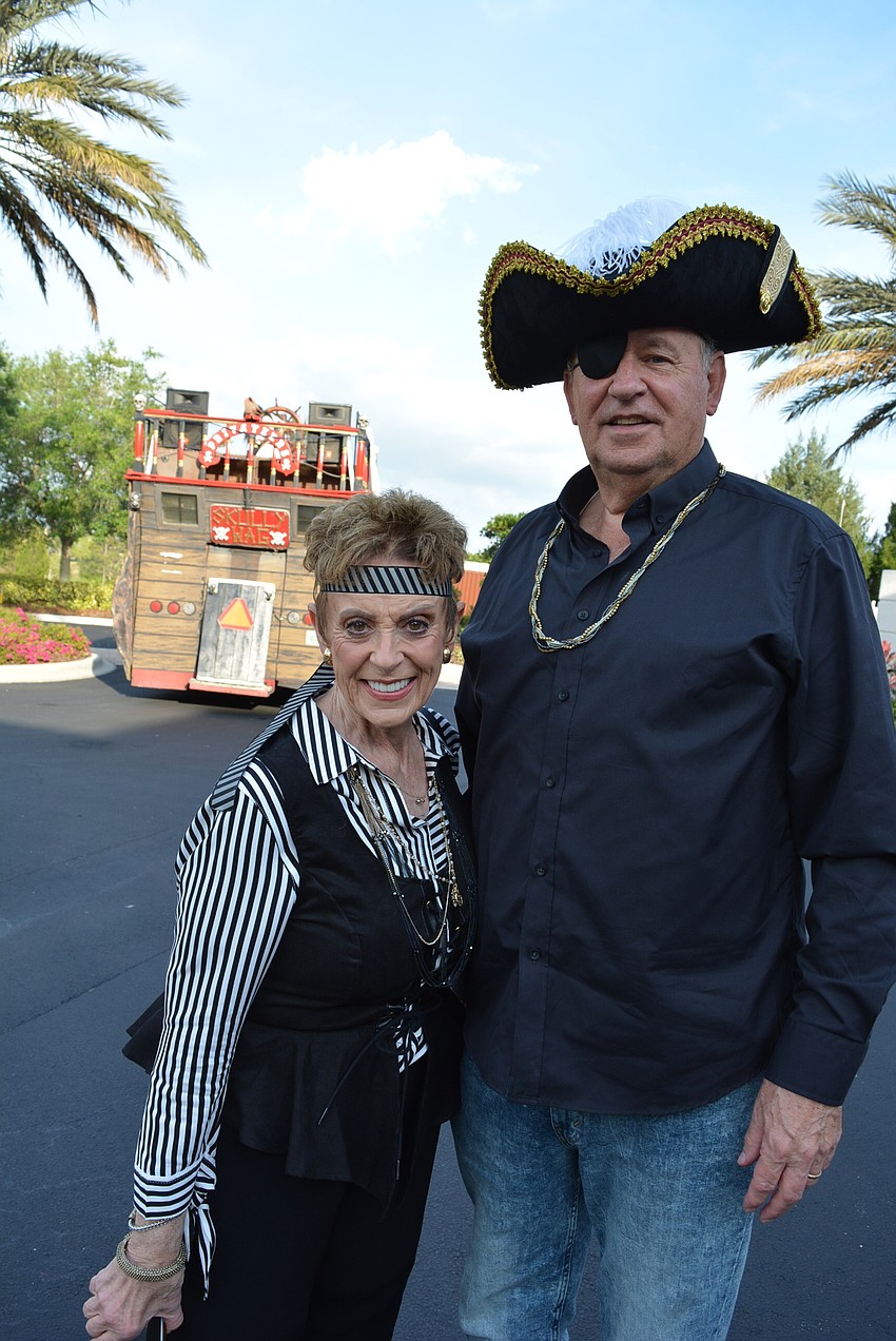 Janet and Bud Aspatore say they love seeing the pirate ship at The Lake Club's Grande Clubhouse.