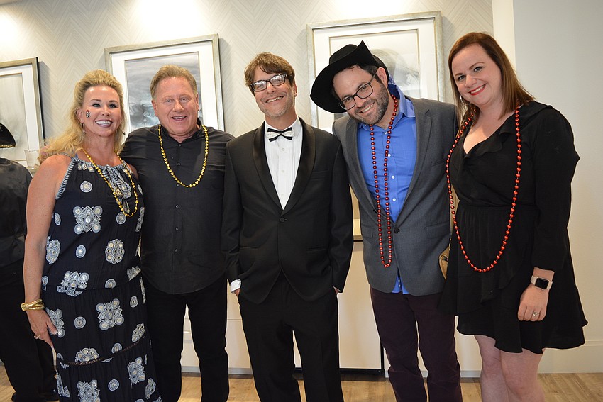 Lake Club's Traci and Michael Smullen chat with the night's masters of ceremonies Drew Garabo and Seth Kushner, and Phoebe Kushner.