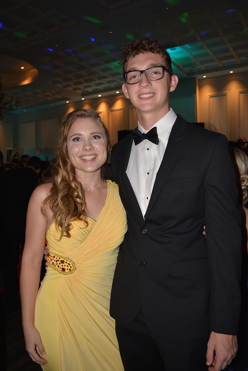 State College of Florida student Ali McDonald and senior Charlie Saxon make it two consecutive years at the prom together.