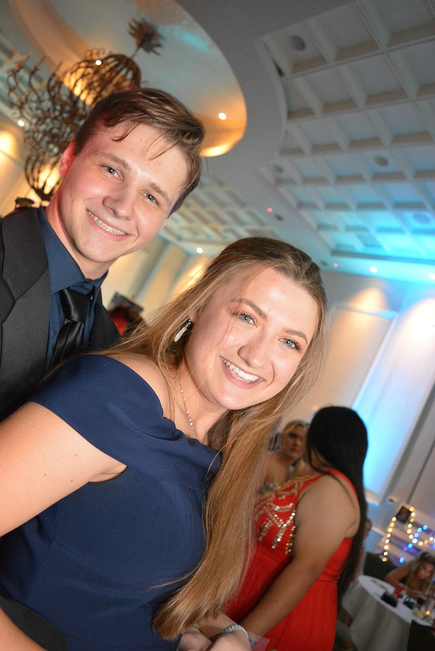 Senior David Collier and sophomore Haley Gaulpt dance to 