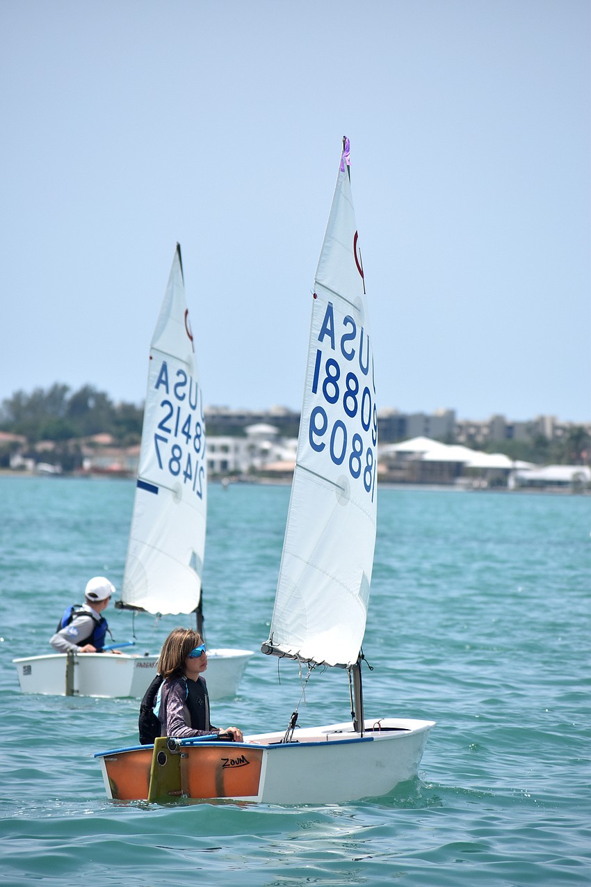 Sailors raced around Sarasota Bay during the event.