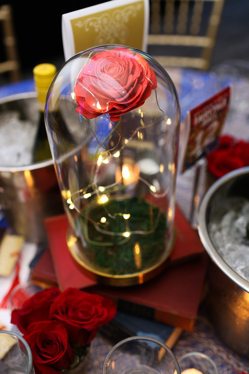 Each centerpiece was different.