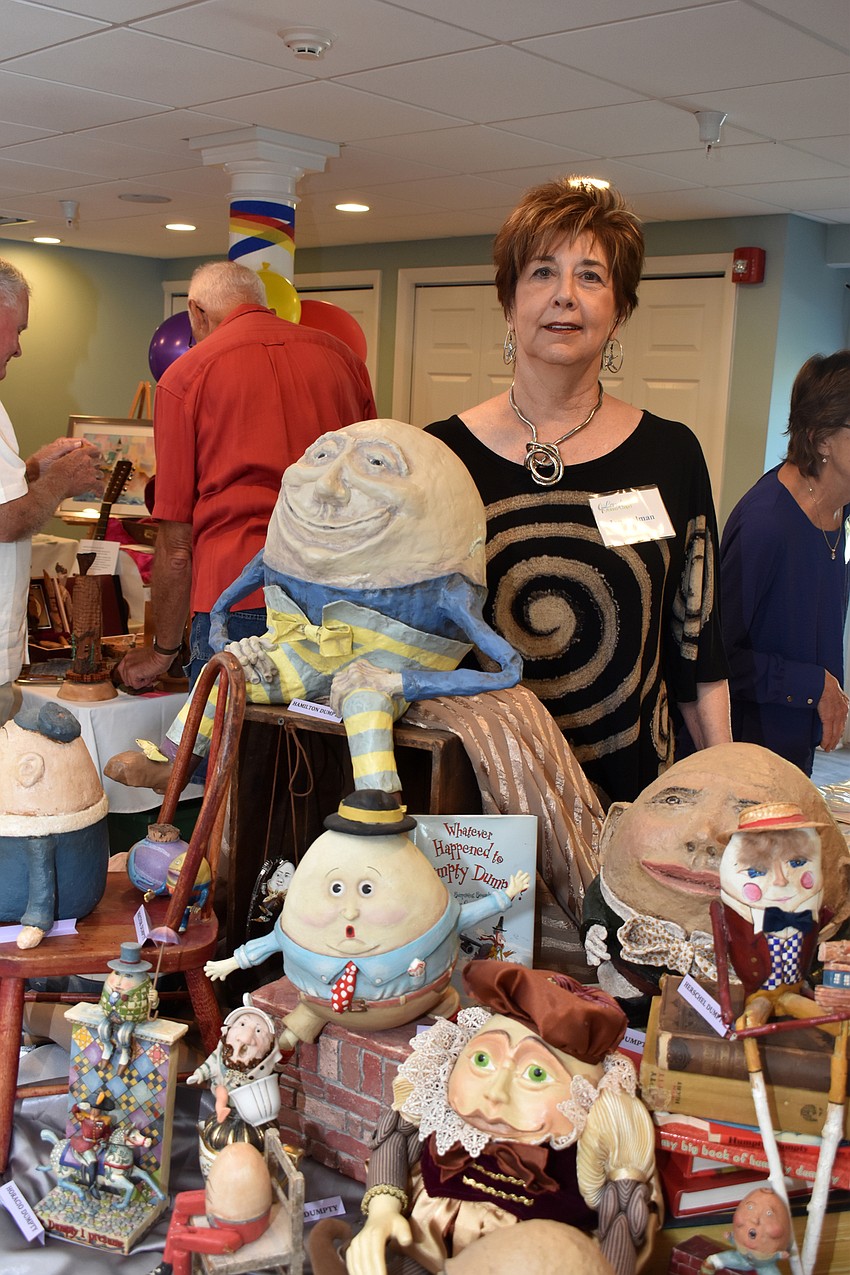 Jan Holman and her Humpty Dumpty collection