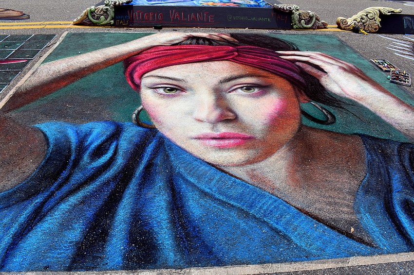 Vittorio Valiante created this portrait based off a photograph.