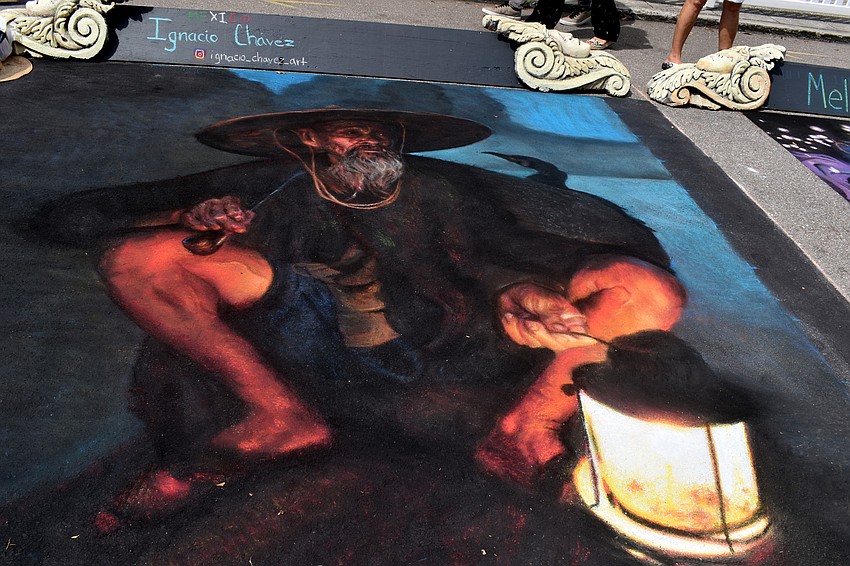 Ignacio Chávez came from Mexico to create his piece.