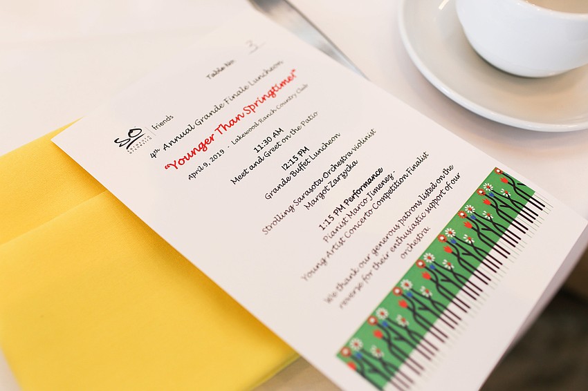 The program consisted of a social hour, brunch and orchestra performance.