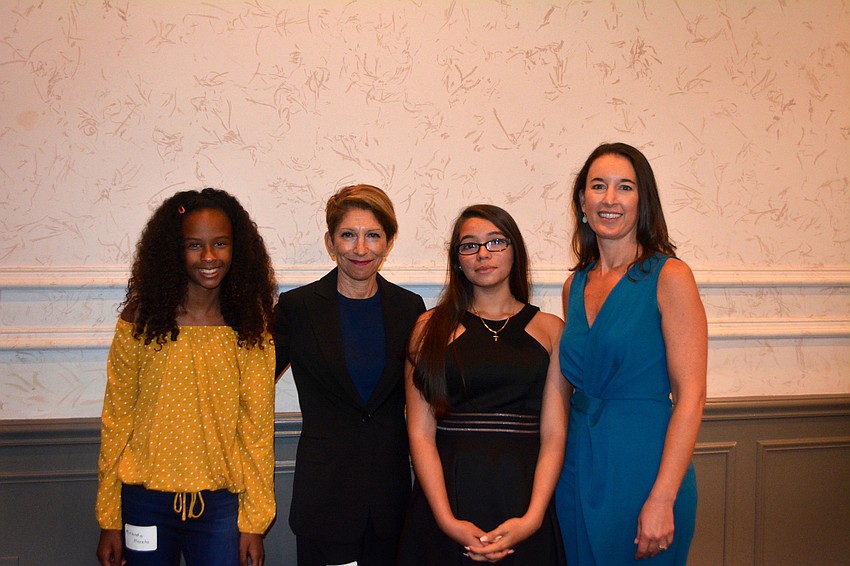 Honorees Miranda Moreta, Felice Schulaner, Michelle Monasterios and Jennifer Compton