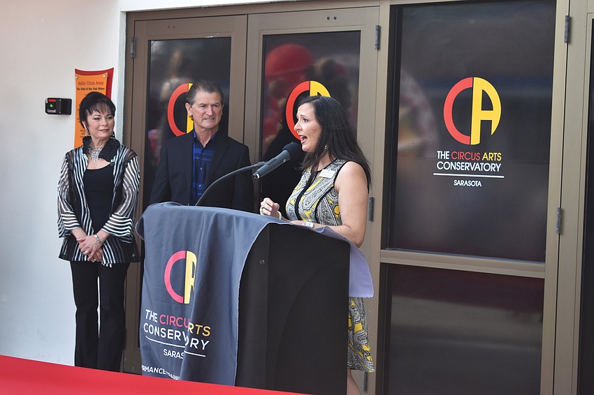 CAC Executive Vice President and Chief Operating Officer Jennifer Mitchell welcomes guests.