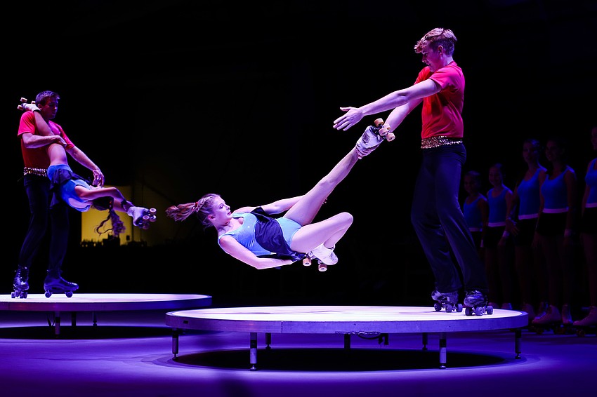 The first act was the roller skaters.