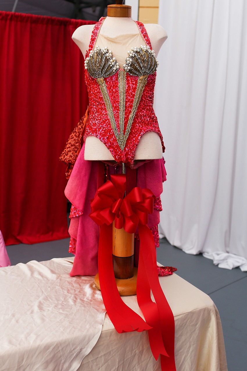 Circus performance costumes decorated the new arena.