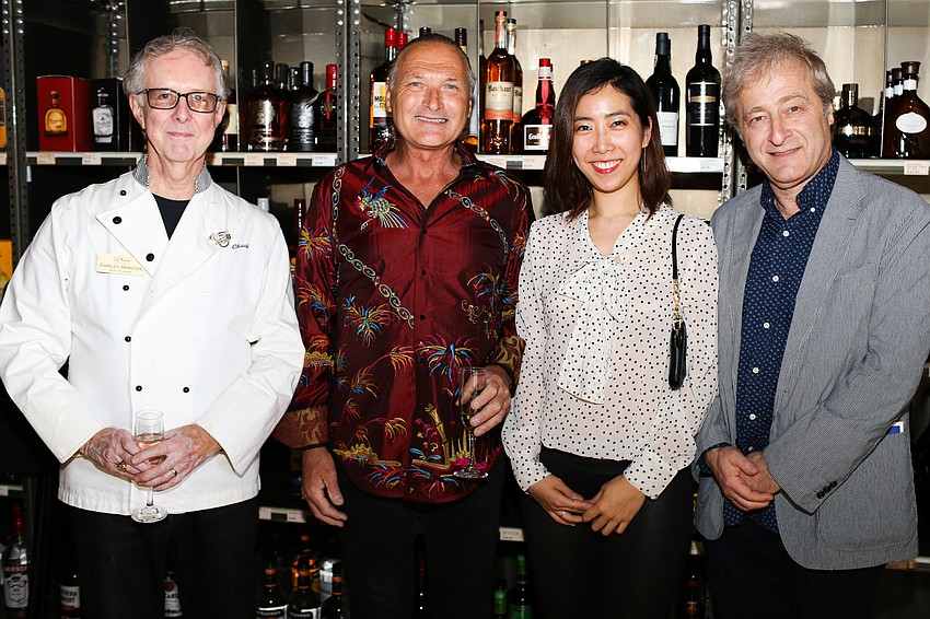 Charles Hamilton, Richard Parker, Christine Lee and Chef Federico Agostini
