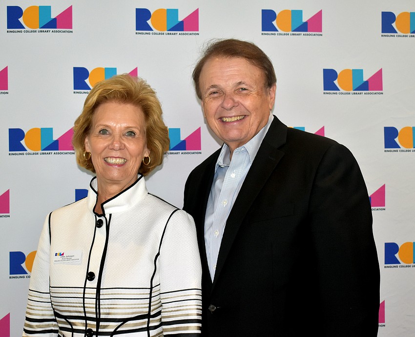 2020 Town Hall Committee Chair Ollie Johnson and Ringling College of Art and Design President Larry Thompson