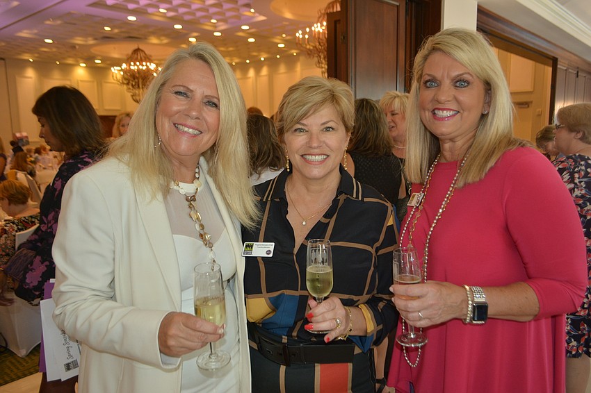 Personal stylist Becca Towery and Sisterhood for Good's Angela Massaro-Fain and Peggy Kronus had a chance to relax before the fashion show.