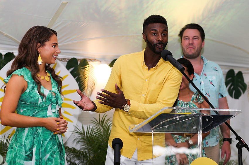 Co-Chairman Jeremy Shelby tells the audience about VMA.