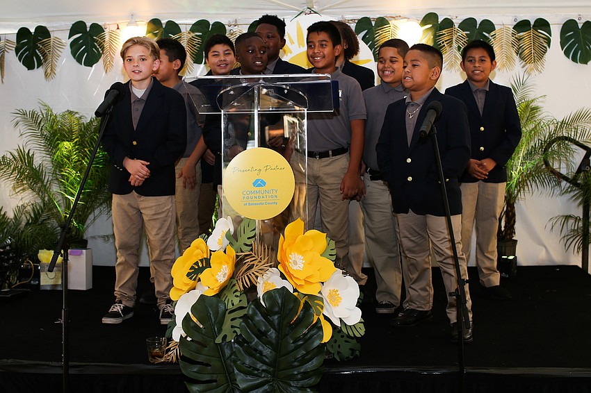 The VMA boys recited a poem for the audience.