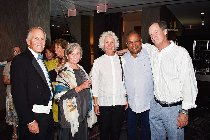 Benedict and Carolyn Drew, Georgena Van Strat, Ashoke Ganguli and Ned Norris